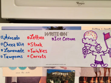 Write On Sticker Write On® | Write On Dry Erase Bumper Stickers and Magnets